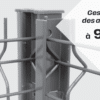 Feuillure acier dos plat - reprises sur mur ou portail - LIPPI