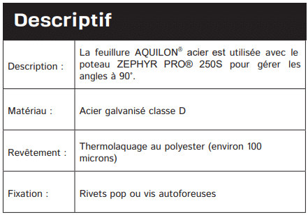 Feuillure acier dos plat - reprises sur mur ou portail - LIPPI