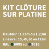 kit clôture à sceller